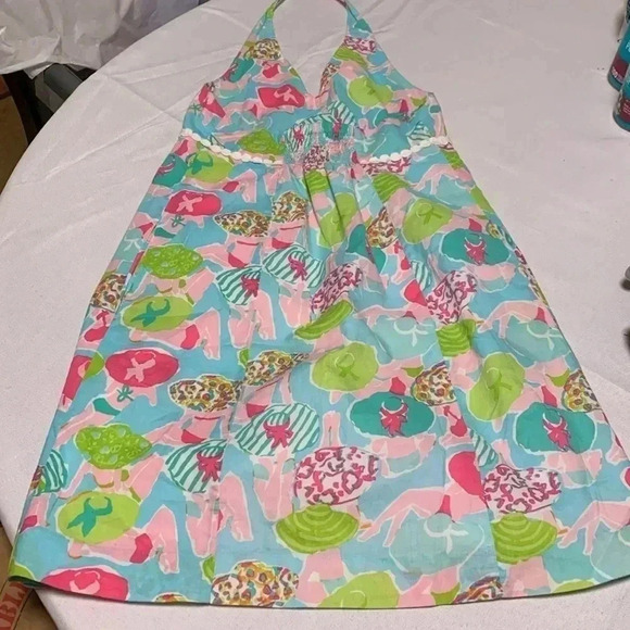 LILY PULITZER Girls Dress,Excellent Condition. 🌟Beautiful Print 🌟 - Picture 2 of 3